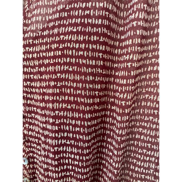 CASUAL CASUAL STREET MAROON PRINTED DRESS SIZE MEDIUM - Picture 8 of 9
